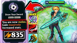 Ezreal but hes a MELEE CHAMPION with a SWORD  2v2 Arena [upl. by Eidnew]