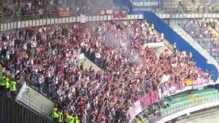 Ultras Curva Sud Milano in trasferta a Verona Hellas  Milan 13 191014 [upl. by Ilsa]