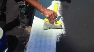 HydroStop roofing coating edge detail [upl. by Svoboda804]