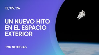 Un multimillonario realizó la primera caminata espacial privada [upl. by Elissa]