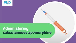 Administering subcutaneous apomorphine [upl. by Airbma]