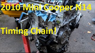 ep131 My Yard is My Garage  2010 Mini Cooper N14 cams and timing chain replace [upl. by Enidlarej924]