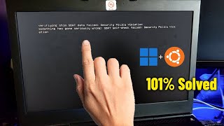 Verifying shim SBAT data failed Security Policy Violation  How To Fix DualBoot Windows11  Ubuntu ✅ [upl. by Acinnad]