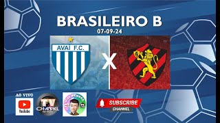 AVAÍ X SPORT  BRASILEIRO B  070924 [upl. by Willyt]