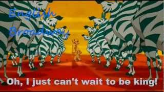 The Lion King  I Just Cant Wait to Be King OneLine Multilanguage Lyrics [upl. by Auqeenahs]