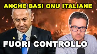 FUORI CONTROLLO Israele spara anche contro l’ONU e sulle BASI ITALIANE [upl. by Lozar]