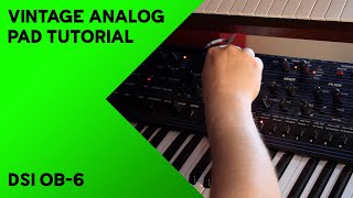 How to Make Vintage Analog Pads OB6 Synth Tutorial [upl. by Tay536]