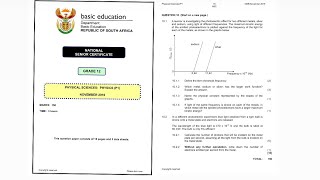 Grade 12 Photoelectric Effect DBE National November 2016 [upl. by Nangatrad]