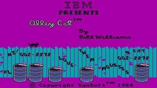 Alley Cat gameplay PC Game 1984 [upl. by Collie674]