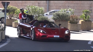 Koenigsegg Agera R startup amp fast accelerations in Monaco [upl. by Barrus111]