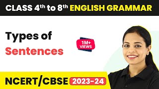 Types of Sentences  English Grammar  Class 4th to 8th English Grammar [upl. by Anirak48]