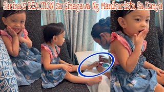 Wow Sarina ManiPedi Experience Jhong Hilario s Cute Daughter [upl. by Emelina]