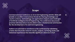 Call For papers  2nd International Conference on AI amp Civil Engineering AICiViL 2024 [upl. by Leamsi]