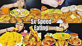 ASMREating Spicy🔥🔥🔥Mutton Curry With Khichdi Fish Fried dum aloo Puri amp Salad Indian food Mukbang [upl. by Fidelio314]