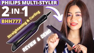 PHILIPS BHH777 MultiStyler 2in1 Hair Straightener and Curler Review [upl. by Aniger]