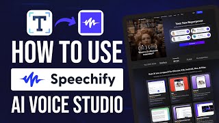 How to Use Speechify AI Voice Studio for Beginners Tutorial [upl. by Drageruaeb22]