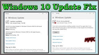 Windows 10 update stuck or Windows update error – Fix [upl. by Andreas]