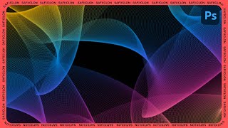 Photoshop Tutorial  How to Create Abstract Lines Background in Photoshop [upl. by Nodyarg]