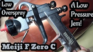 Meiji F Zero C 14 A Quality LVLP Spray Gun For Base amp Clear Coats [upl. by Tatianas]