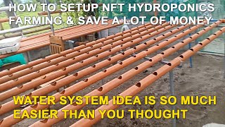 How to Setup Easy DIY Hydroponic Farming at Home Water System Setup Using PVC Pipes [upl. by Niu]