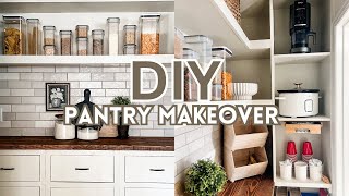 INSANE DIY PANTRY MAKEOVER  Pantry demo amp remodel 2024 [upl. by Gauthier]