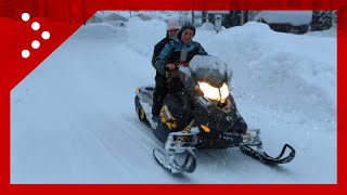 Macugnaga in motoslitta sulle strade innevate [upl. by Pegeen422]