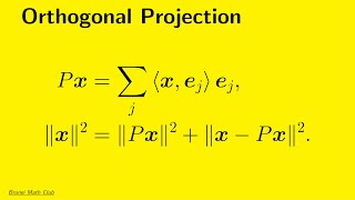 Orthogonal Projection [upl. by Luwana373]