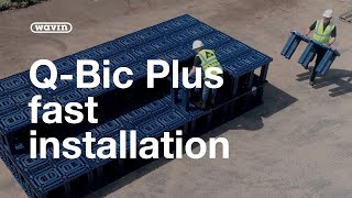 QBic Plus for fastest installation  attenuation and infiltration [upl. by Annayrb981]