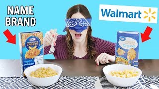 NAME BRAND vs WALMART Blind Taste Test [upl. by Yliab]