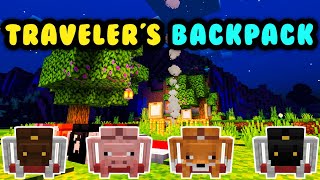 Bedrock Travelers Backpack ll Download mod backpack mcpe 118 ll Minecraft backpack addon [upl. by Reedy]