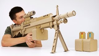 How to Make Highly Detailed Cardboard Gun [upl. by Klarrisa391]