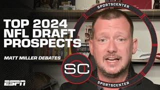 Debating top 2024 NFL Draft prospects by position 👀  SportsCenter [upl. by Otsirave724]