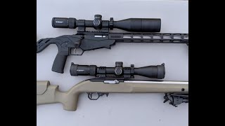 Ruger Precision Rimfire with ER Shaw Match Barrel vs 1022 Accuracy Comparison [upl. by Nnaitsirhc]