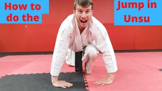 How to perform the jump in the kata Unsu [upl. by Aylmer]