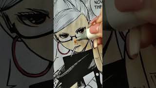 Coloring Manga ✨ anime dandadan okarun manga coloring shorts drawing animedrawing fanart [upl. by Mokas]