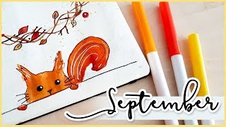 Plan With Me September Bullet Journal Setup 2017 [upl. by Aivun231]