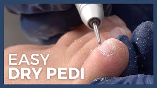 How To Dry Pedi  Easy Dry Pedicure Tutorial [upl. by Rea212]