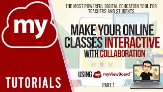 Make your Online Classes Interactive with Collaboration using myViewBoard  PART 1 [upl. by Evangelina786]