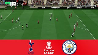 Tottenham vs Man City  FA Cup 202425  FC25 Gameplay [upl. by Luckin]