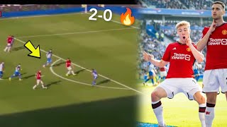 Brighton vs Man United 02 🔥  Dalot Hojlund goal seal win [upl. by Hyacinthie]