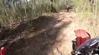 ENDURO GO PRO ON BOARD senderos villa gesell carilo Honda tornado viral enduro [upl. by Veradis]