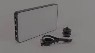 Tutorial Video for the Vivitar Portable LED Light Panel for Videos or Photography [upl. by Yedsnil]