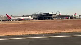 Embraer 190 AirLink taking off from OR Tambo Johannesburg airport [upl. by Garrison502]