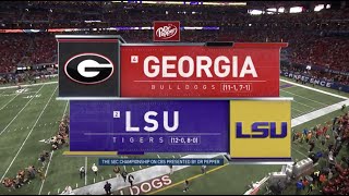 2019 SEC Championship Game  2 LSU vs 4 Georgia [upl. by Iaka]