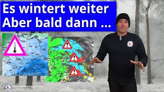 Es wintert weiter Nächste Woche schmuddeliger teils Schnee Regen Glatteis [upl. by Johanna574]