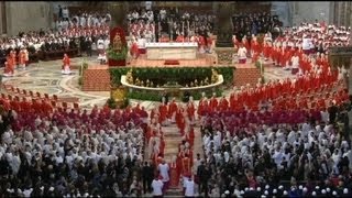 I cardinali a San Pietro Conclave al via con la Messa [upl. by Spalla]