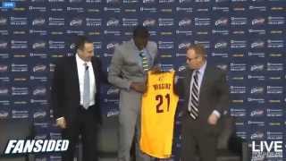 Cleveland Cavaliers introduce Andrew Wiggins as Mitchell [upl. by Ailina926]