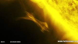 NASA spotted Gigantic Sphere near Sun while reflecting Solar Eruption  May 25 2012 [upl. by Rior119]