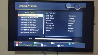 Türksat kanal arama güncelleme  2020 Türksat otomatik kanal arama frekansı [upl. by Ayahc659]