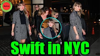 Taylor Swift shines at JeanGeorges private club Chez Margaux in New York City [upl. by Asiram]